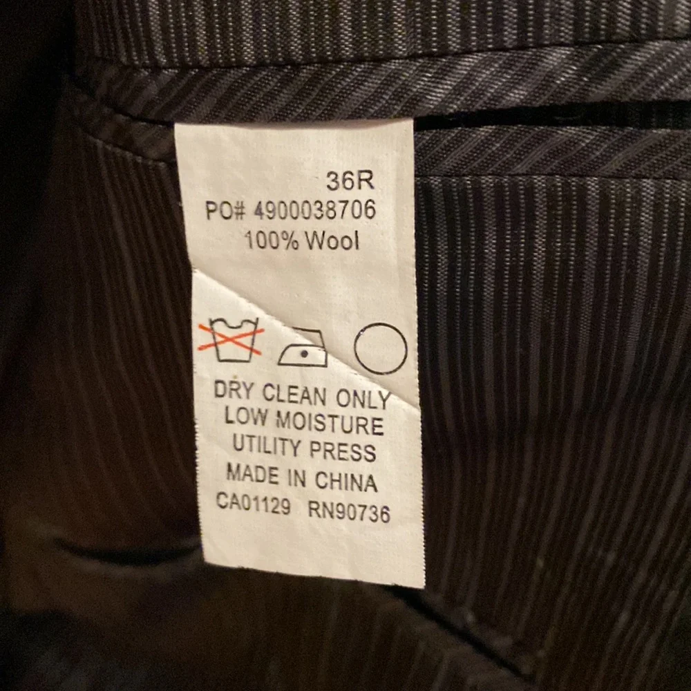 Calvin Klein Dark Grey Suit Set with Blazer and Pants - Picture 3 of 8